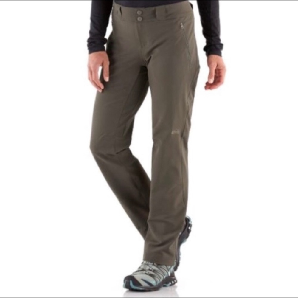 REI Co-Op Green Activator Soft-Shell Pants Petite